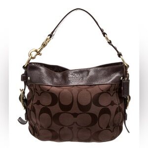 Coach Zoe signature Brown Hobo